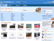 Tablet Screenshot of ecuador.inmobiliaria.com