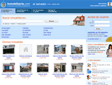 Tablet Screenshot of elsalvador.inmobiliaria.com